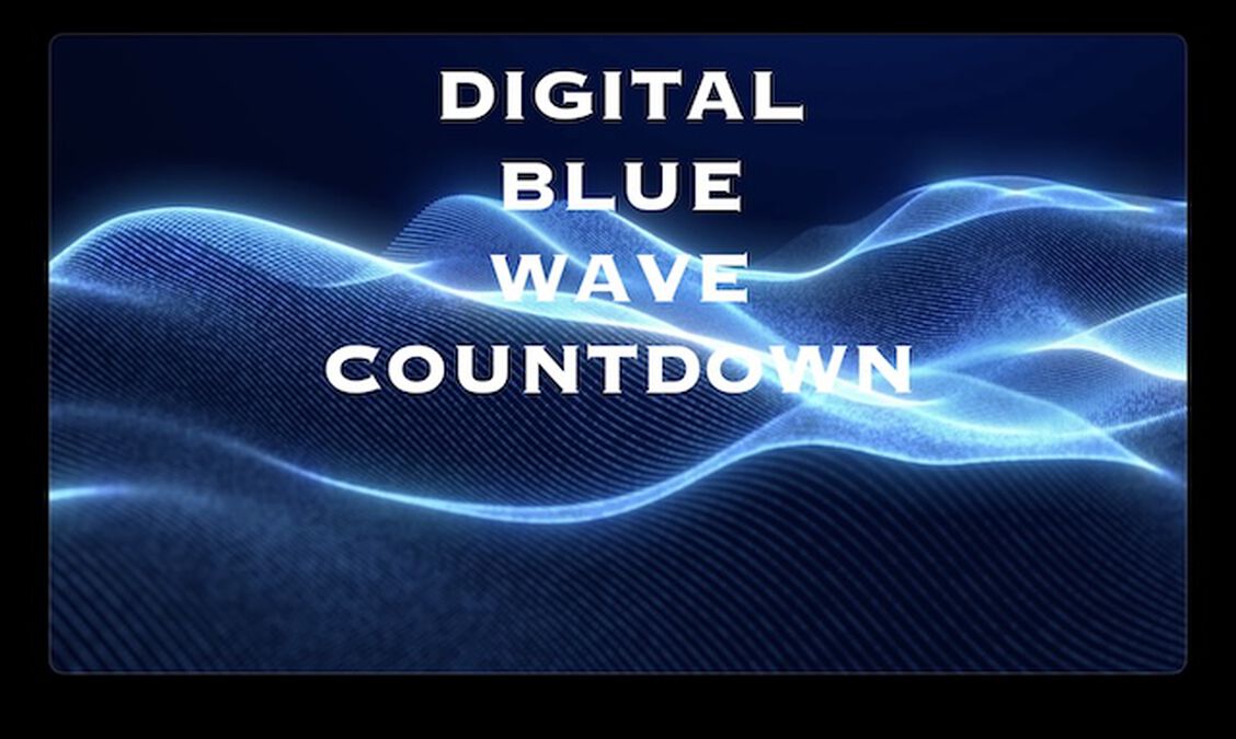 Digital Blue Wave 5 Minute Countdown image number null